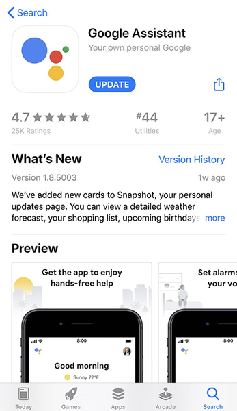 Google Assistant on the App Store