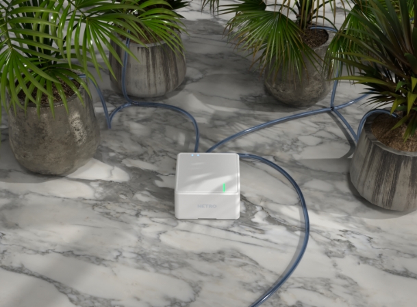 Netro Stream can irrigate multiple zones and control each zone separately.